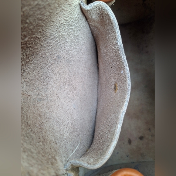 Vintage Dooney & Bourke Pre-Tag R 46 Bicycle Bag Taupe/Tan Leather Crossbody - Picture 11 of 14